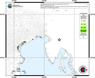 Mappa territorio comunale con almeno 3 questionari