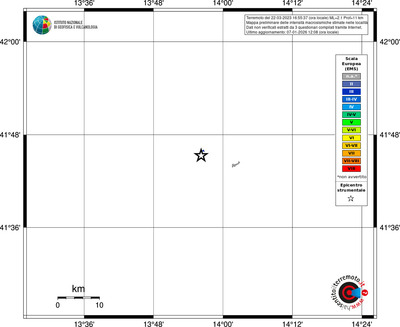 Mappa EMS - territori località