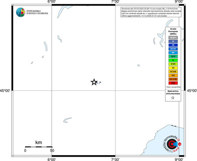 Mappa EMS - territori località