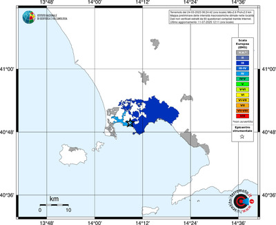 Mappa EMS - territori delle località