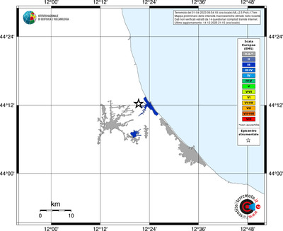 Mappa EMS - territori località