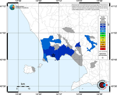 Mappa EMS - territori comunali