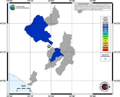 Mappa EMS - territori comuni