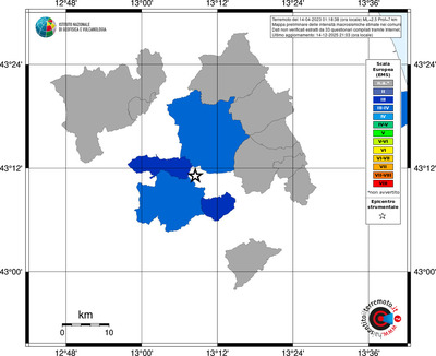 Mappa EMS - territori comuni