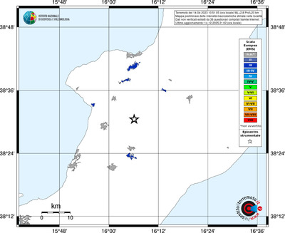 Mappa EMS - territori località