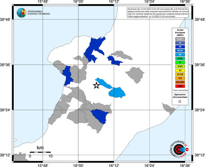 Mappa EMS - territori comuni