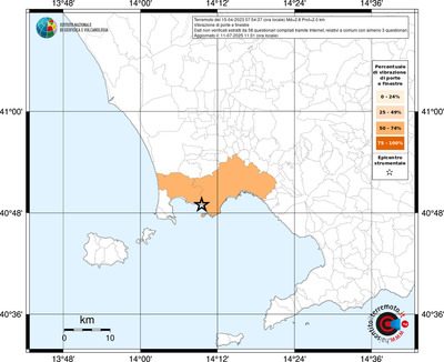 Mappa territorio comunale con almeno 3 questionari