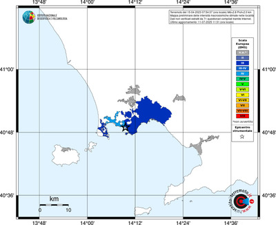 Mappa EMS - territori delle località