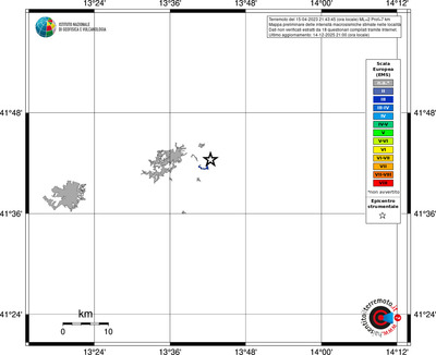 Mappa EMS - territori località