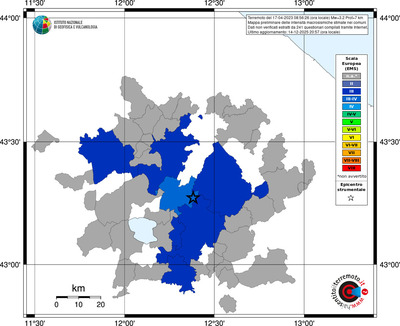 Mappa EMS - territori comuni