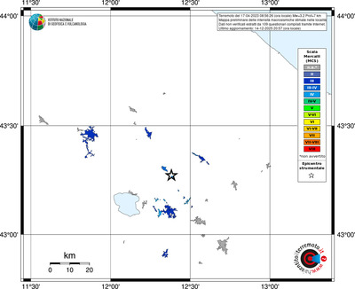 Mappa MCS - territori località