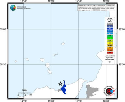 Mappa EMS - territori comuni