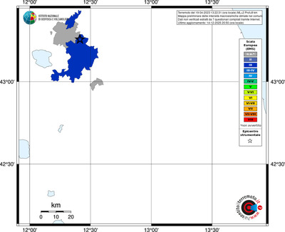 Mappa EMS - territori comuni