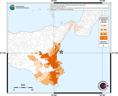 Mappa territorio comunale con almeno 3 questionari