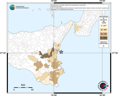 Mappa territorio comunale con almeno 3 questionari
