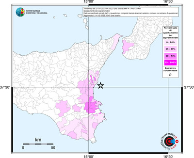 Mappa territorio comunale con almeno 3 questionari