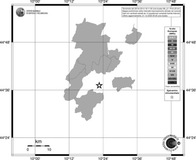 Mappa EMS - territori comuni