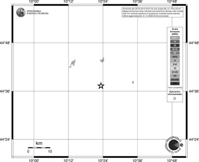 Mappa EMS - territori località