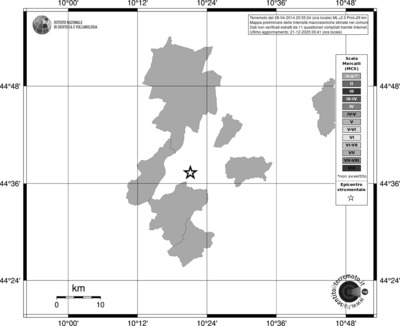 Mappa MCS - territori comuni