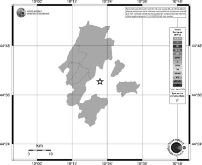 Mappa EMS - territori comuni