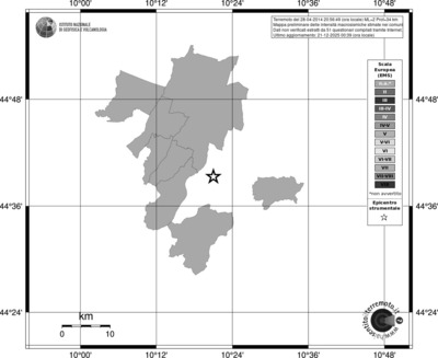 Mappa EMS - territori comuni