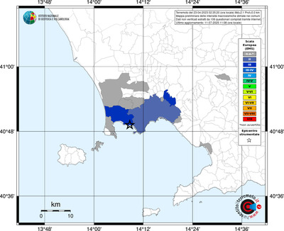 Mappa EMS - territori comunali