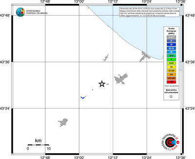 Mappa EMS - territori località