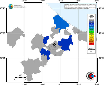 Mappa EMS - territori comuni
