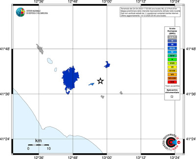 Mappa EMS - territori località