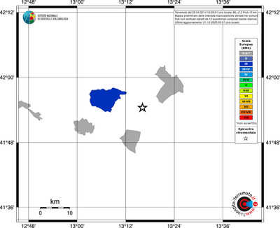Mappa EMS - territori comuni