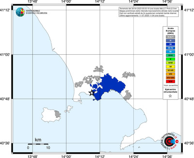 Mappa EMS - territori delle località