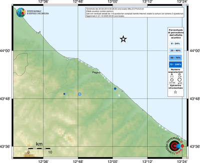Mappa comuni con almeno 3 questionari