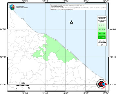 Mappa territorio comunale con almeno 3 questionari