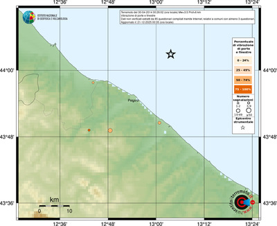 Mappa comuni con almeno 3 questionari