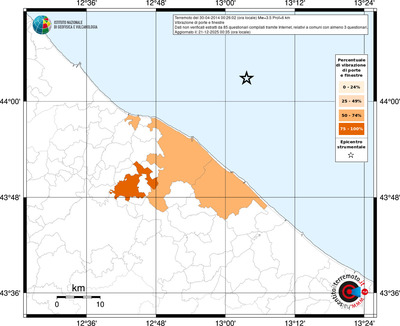 Mappa territorio comunale con almeno 3 questionari