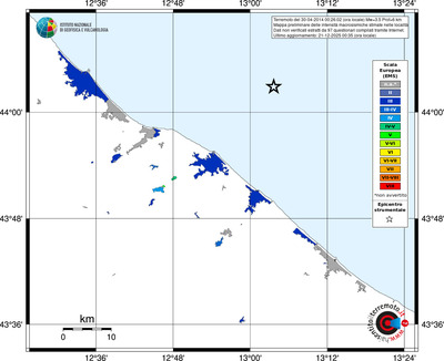 Mappa EMS - territori località