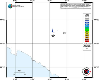 Mappa EMS - territori località
