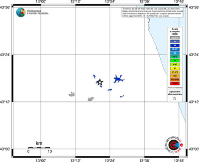 Mappa EMS - territori località
