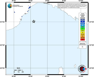 Mappa EMS - territori località