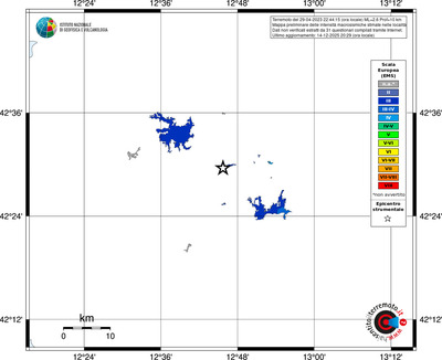 Mappa EMS - territori località