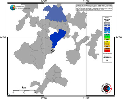 Mappa EMS - territori comuni