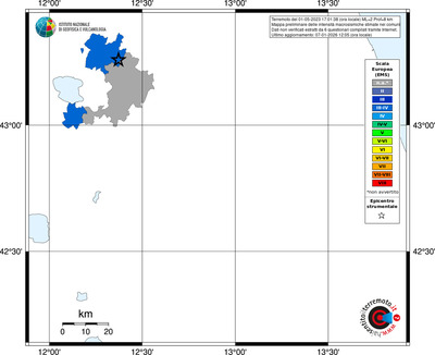 Mappa EMS - territori comuni