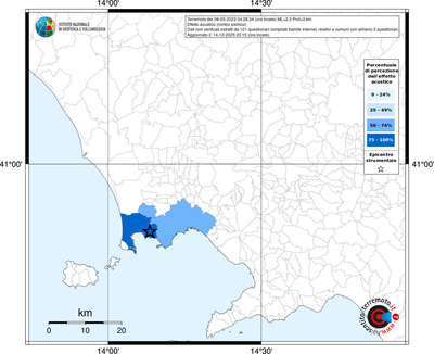 Mappa territorio comunale con almeno 3 questionari