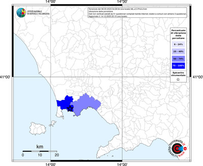Mappa territorio comunale con almeno 3 questionari