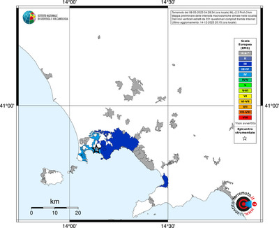 Mappa EMS - territori località