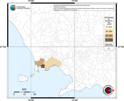 Mappa territorio comunale con almeno 3 questionari