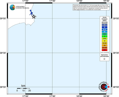 Mappa EMS - territori località