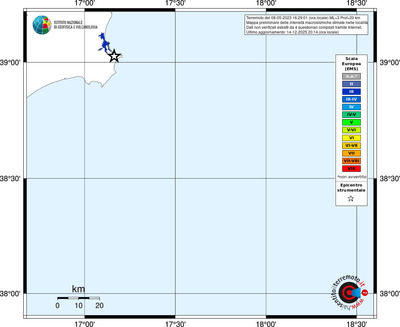 Mappa EMS - territori località