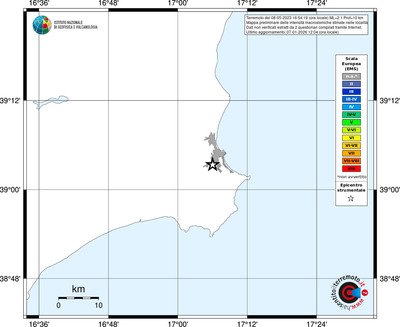 Mappa EMS - territori località