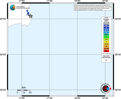 Mappa EMS - territori località